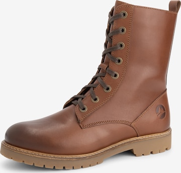 Travelin Snørestøvletter 'Forsol' i brun: forside