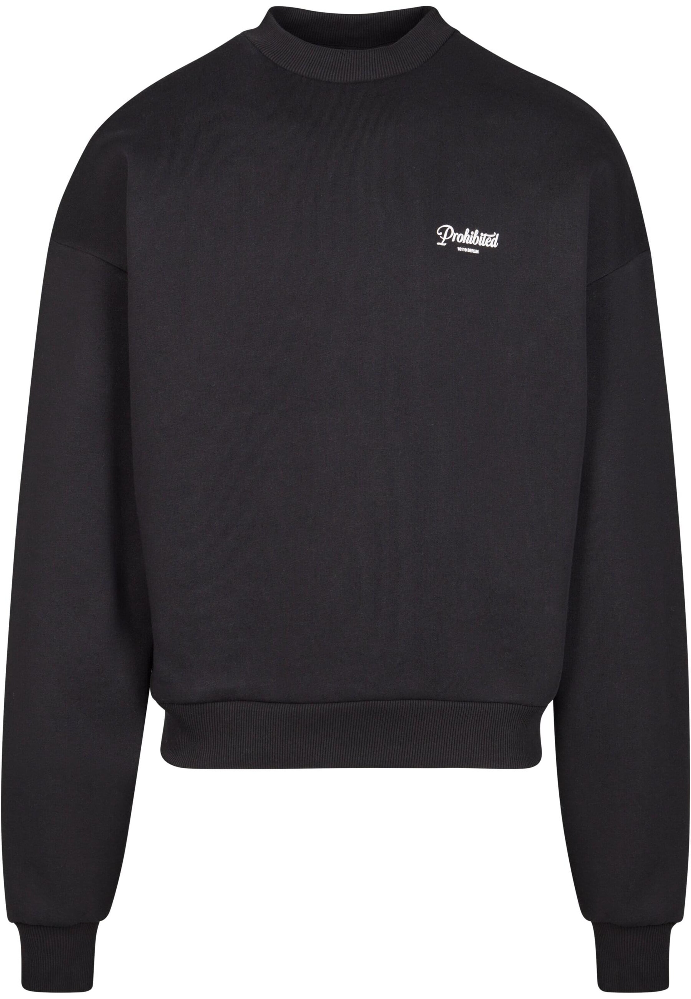 Felpa di Prohibited in nero: frontale