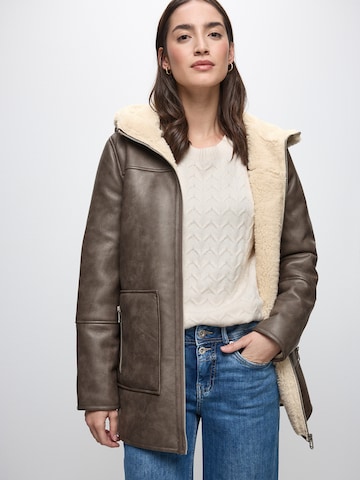 STREET ONE Winter Coat in Brown: front