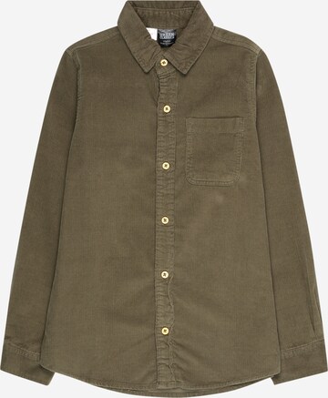 Urban Classics Regular fit Button Up Shirt in Green: front