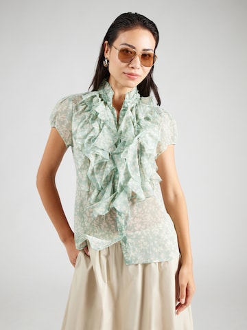 SAINT TROPEZ Blouse 'LiljaSZ' in Blauw: voorkant