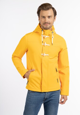 Schmuddelwedda Between-Season Jacket 'Ashdown' in Yellow: front