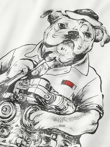 NAME IT - Camiseta 'NKMBent' en blanco