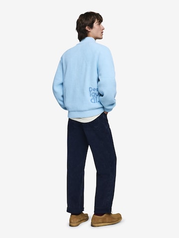 Desigual - Casaco de malha em azul