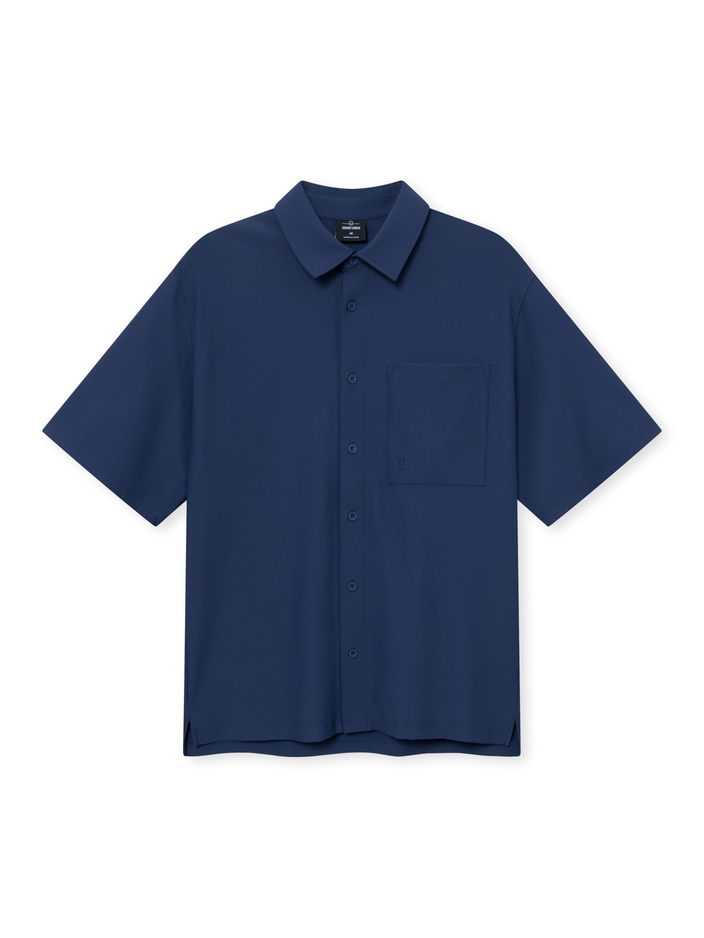 Johnny Urban Comfort fit Srajca 'Mason' | modra barva: sprednja stran