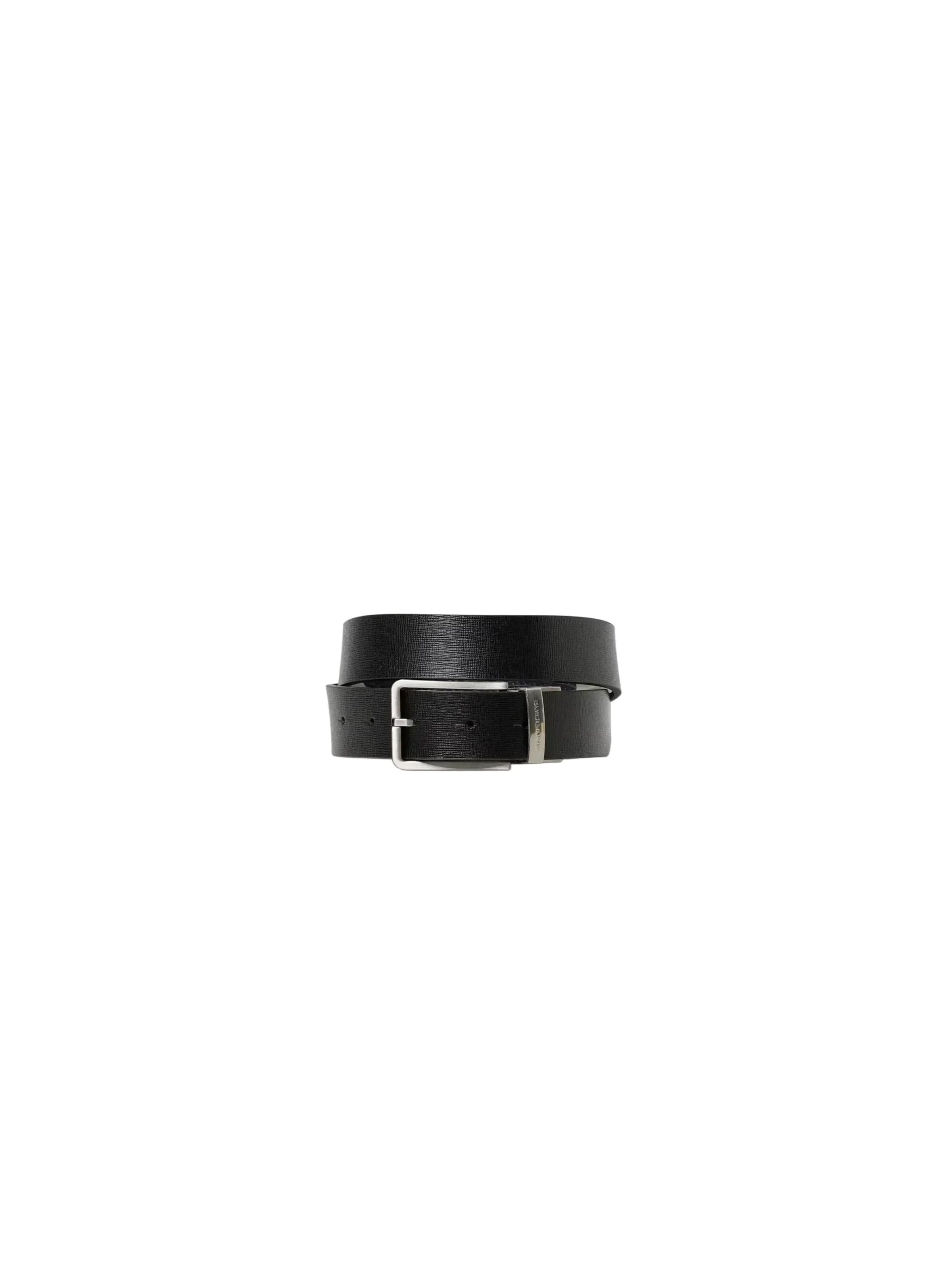 ARMANI - Cinturón 'Signature' en negro
