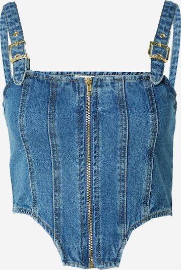 Hoermanseder x About You Top 'Aileen' in Blue denim, Item view