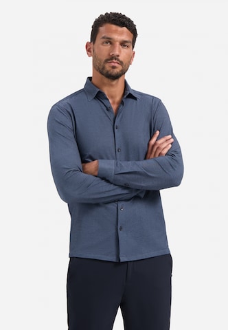 No Excess Regular fit Button Up Shirt in Blue: front
