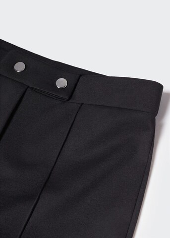 MANGO Flared Pleated Pants 'Pilma' in Black