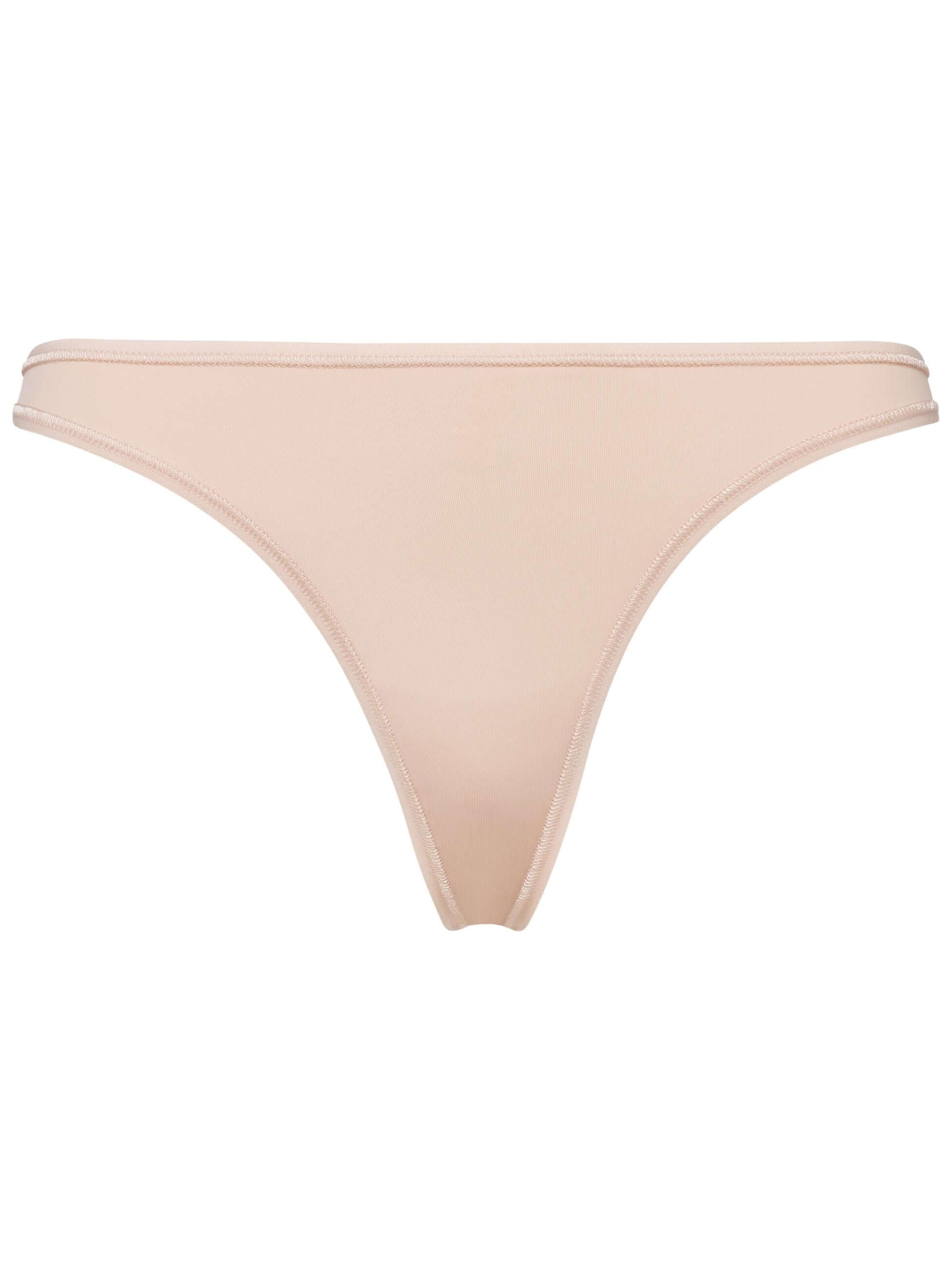 BeeDees Thong 'Hüftstring Stepy Soft String' in Beige: front
