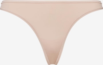 BeeDees Thong 'Stepy' in Beige: front