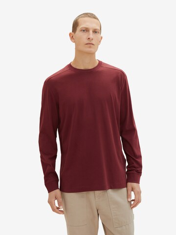 TOM TAILOR Shirt in Rood: voorkant