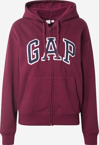 Veste de survêtement 'HERITAGE' GAP en rouge : devant