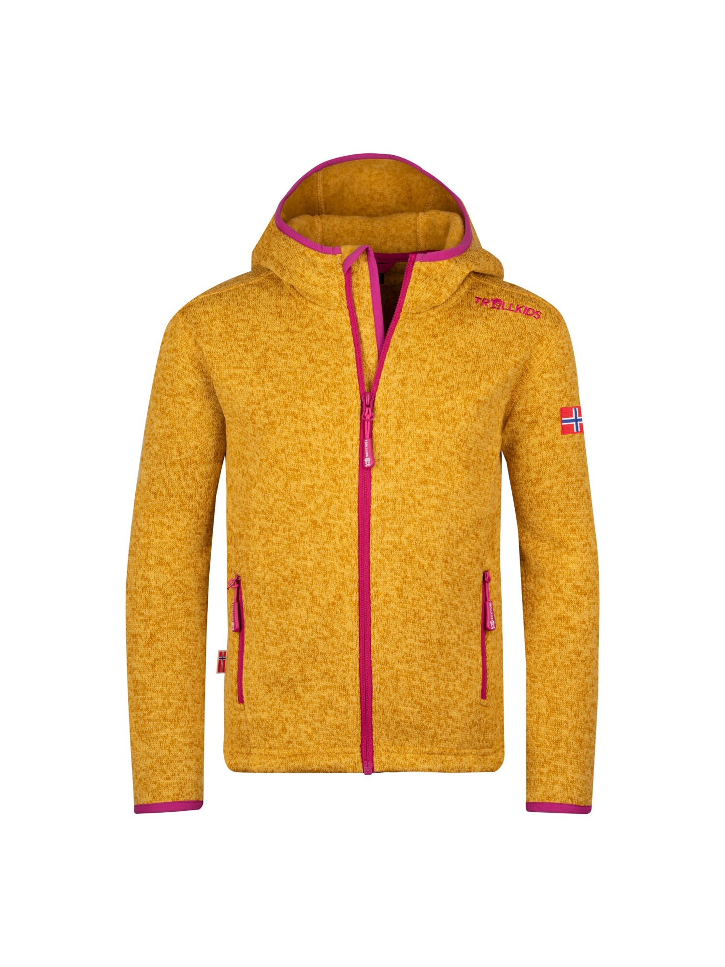 TROLLKIDS Fleece Jacket in Red: front