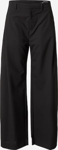 HOPE Wide leg Pants 'SLOW' in Black: front