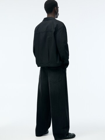 Pull&Bear Wide leg Jeans in Black