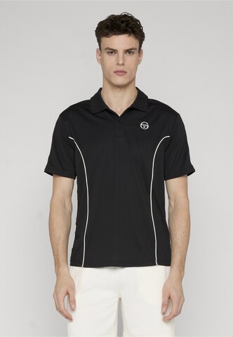 Sergio Tacchini - Camisa 'Egeo' em preto: frente