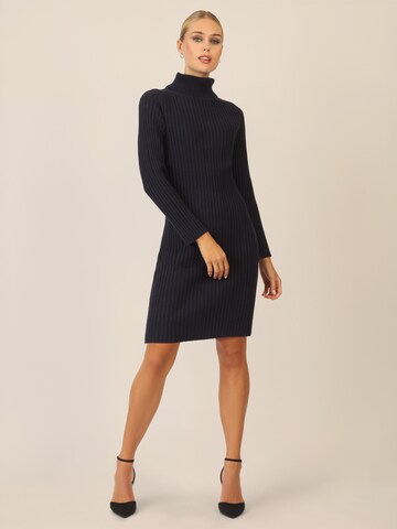 APART Knitted dress in Blue