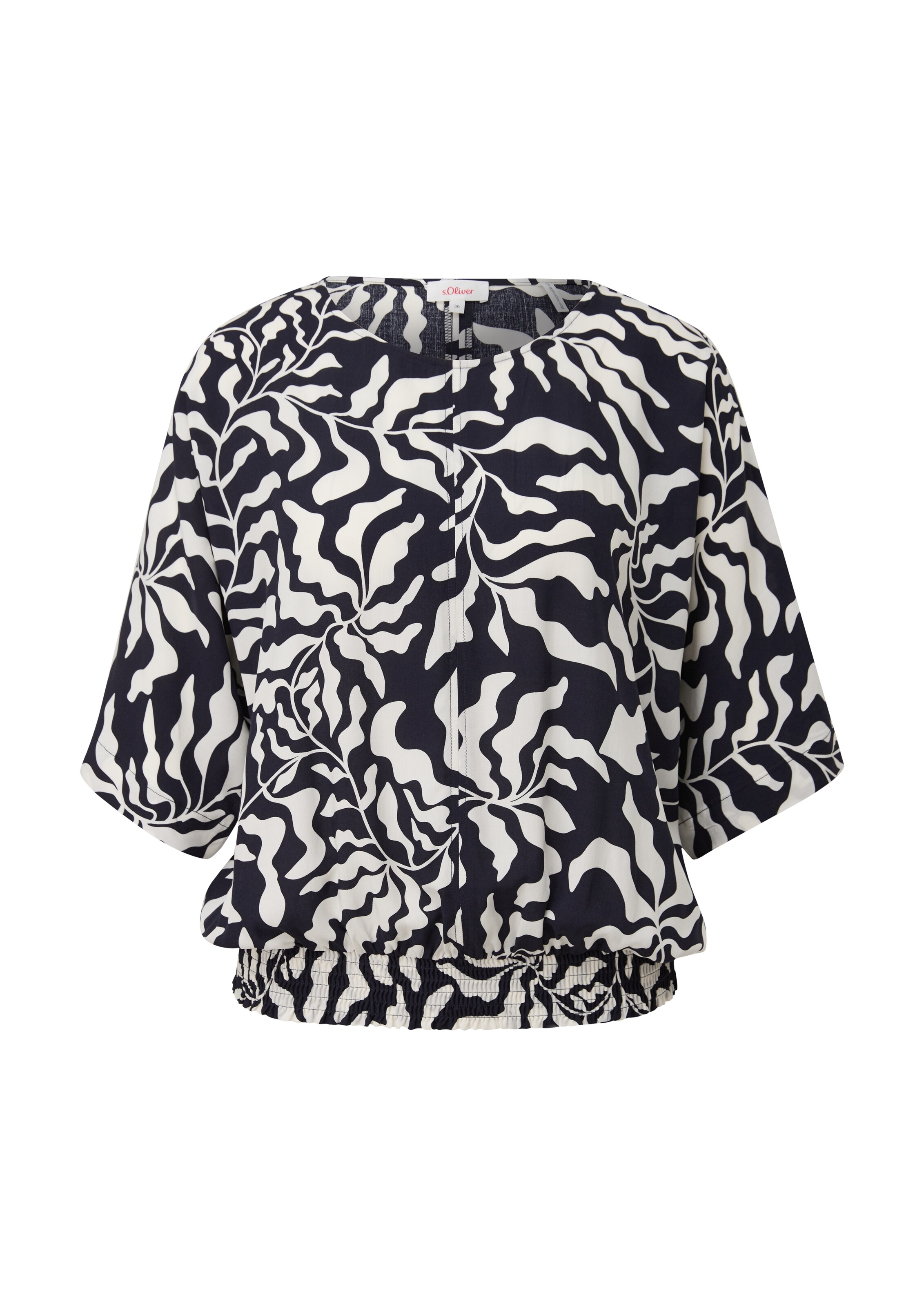 s.Oliver Bluse in Schwarz: Vorderseite