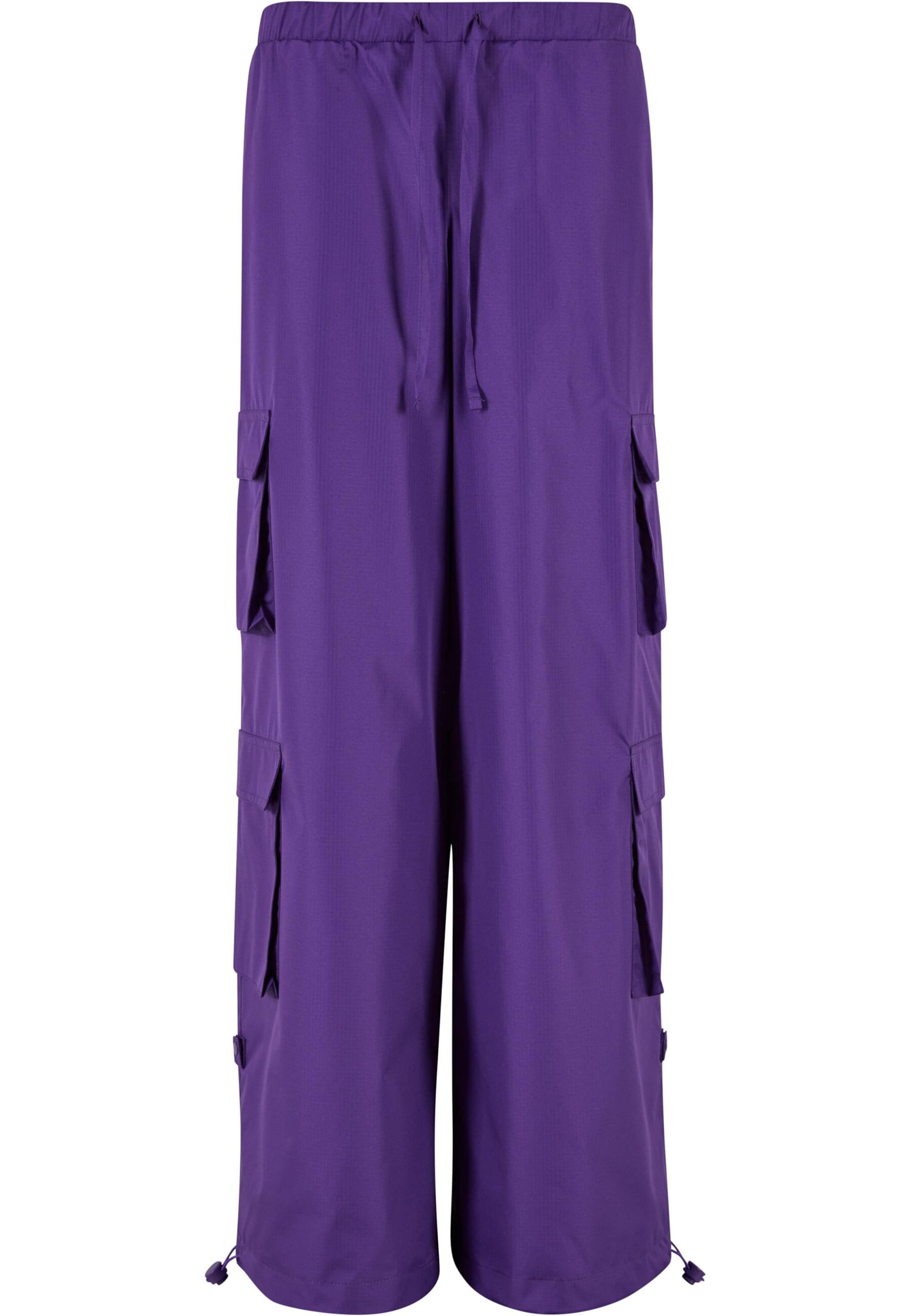 Urban Classics Широкий Брюки-карго в Лиловый: спереди