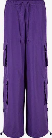 Urban Classics Pantalon cargo en violet / noir, Vue avec produit