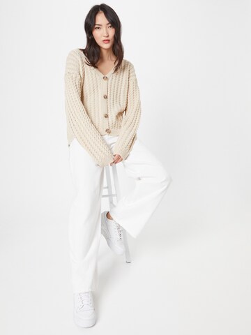 In The Style Knit Cardigan in Beige