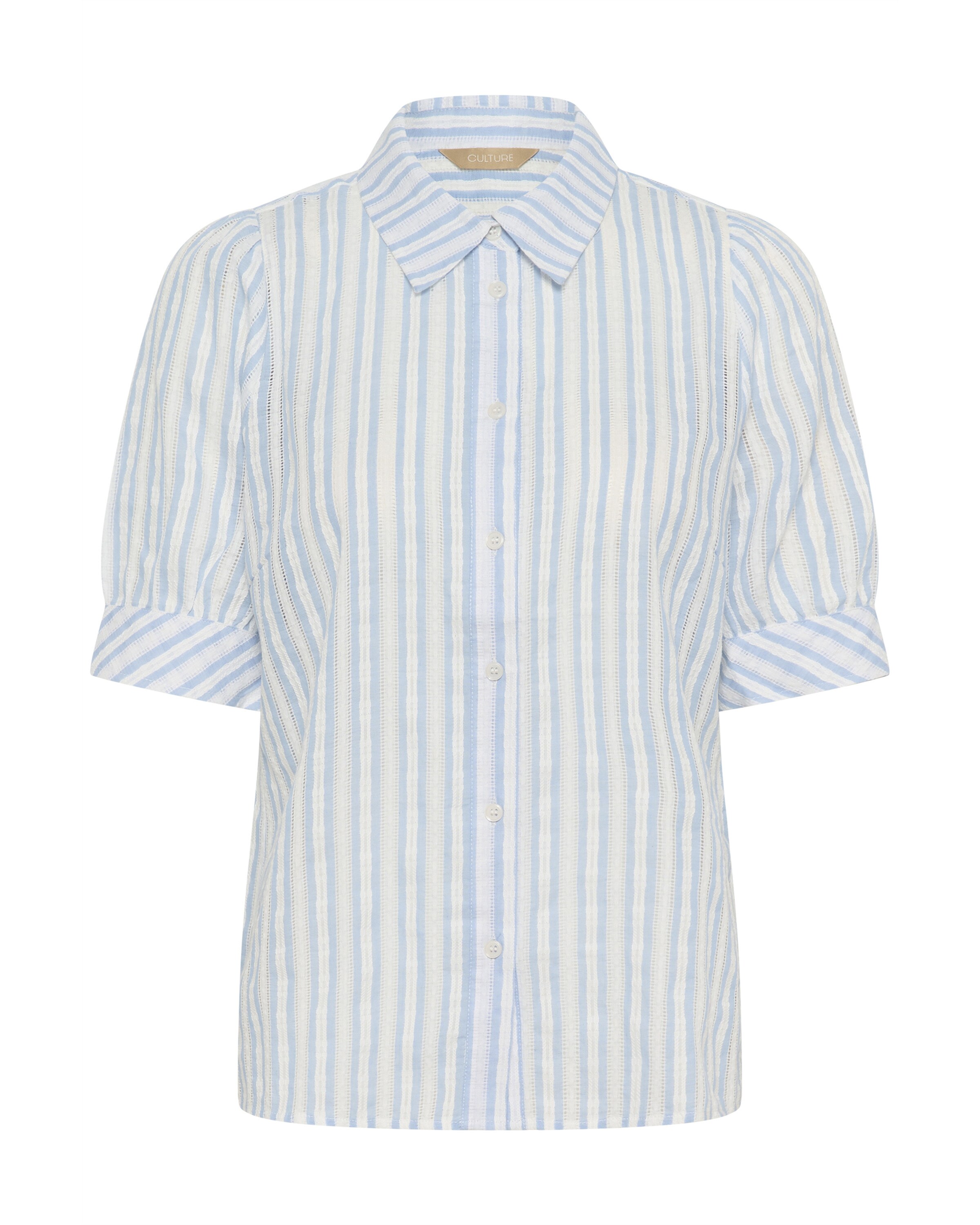 CULTURE Blouse 'CUhena shadia' in Light blue / White, Item view