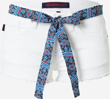 Superdry Jeans 'LACE HOT' i hvit: forside