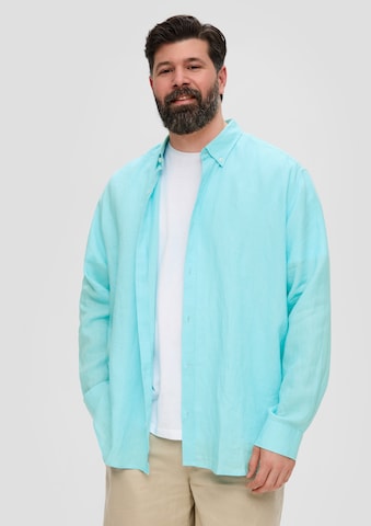 Coupe regular Chemise s.Oliver en bleu : devant