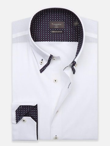 Slim fit Camicia business di 7Camicie in bianco