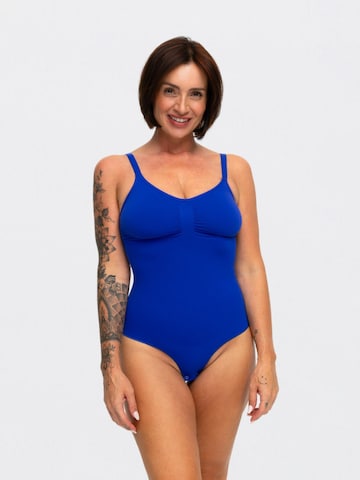 cfab Shapingbody 'Sculpting Shapewear mit String'‌‌‌‌‌‌‌‌‌‌ in Blau: Vorderseite