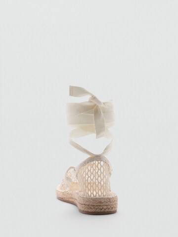 MANGO Espadryle 'Alberta' w kolorze beżowy