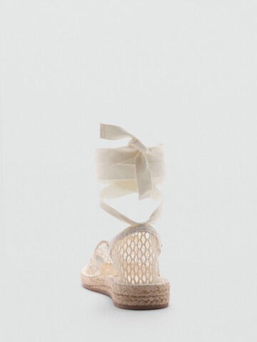 MANGO Espadrilles 'Alberta' in Beige