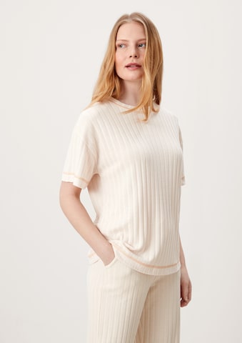 s.Oliver - Camiseta para dormir en beige: frente