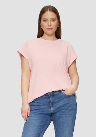T-shirt QS en rose : devant