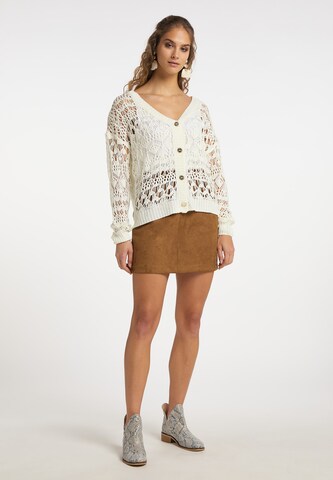 IZIA Knit cardigan in White