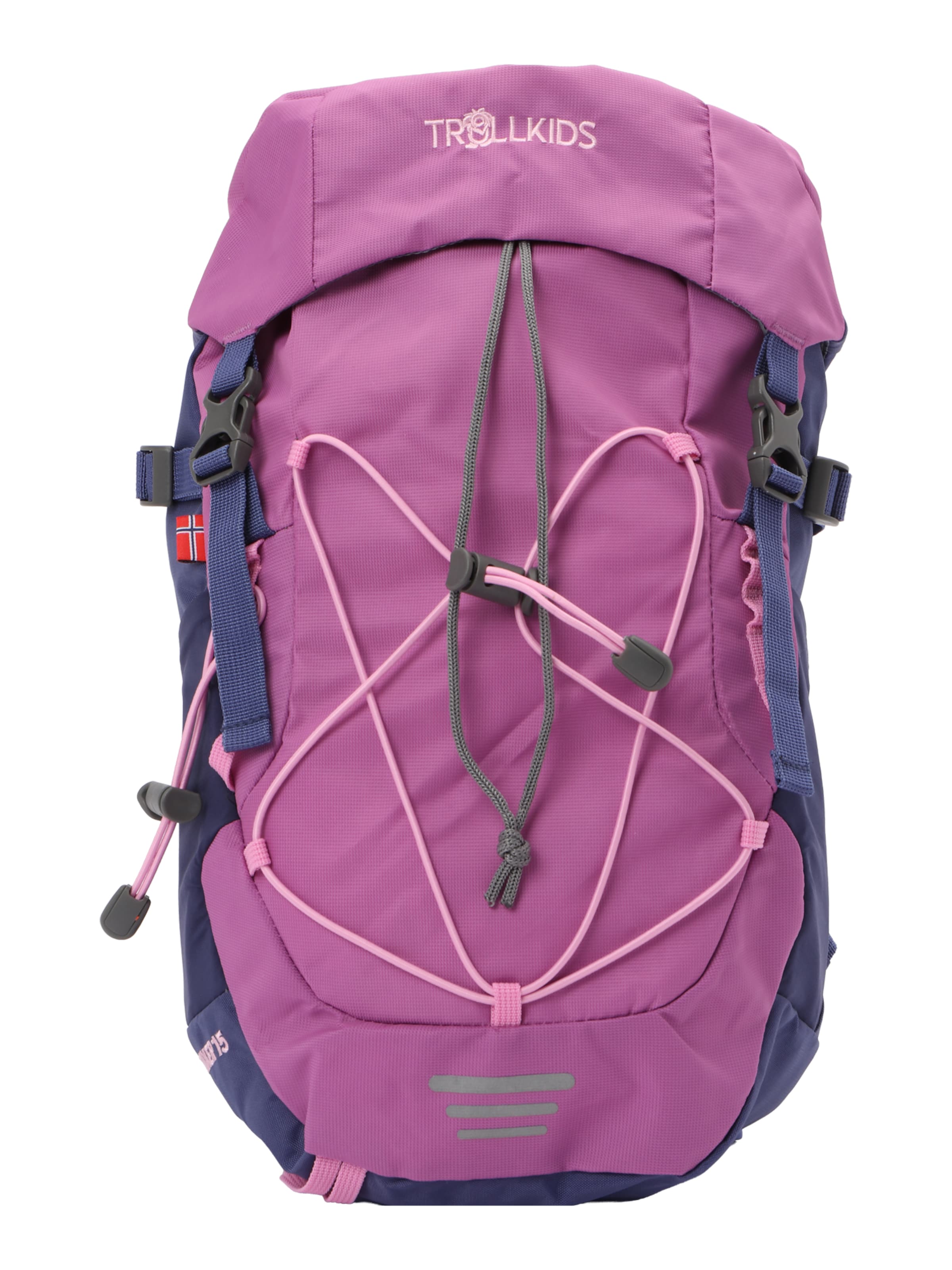 TROLLKIDS Sportrucksack 'Fjell Trekker 15' in Pink: Vorderseite
