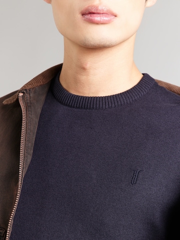 Bruun & Stengade Sweter 'Jupiter' w kolorze niebieski