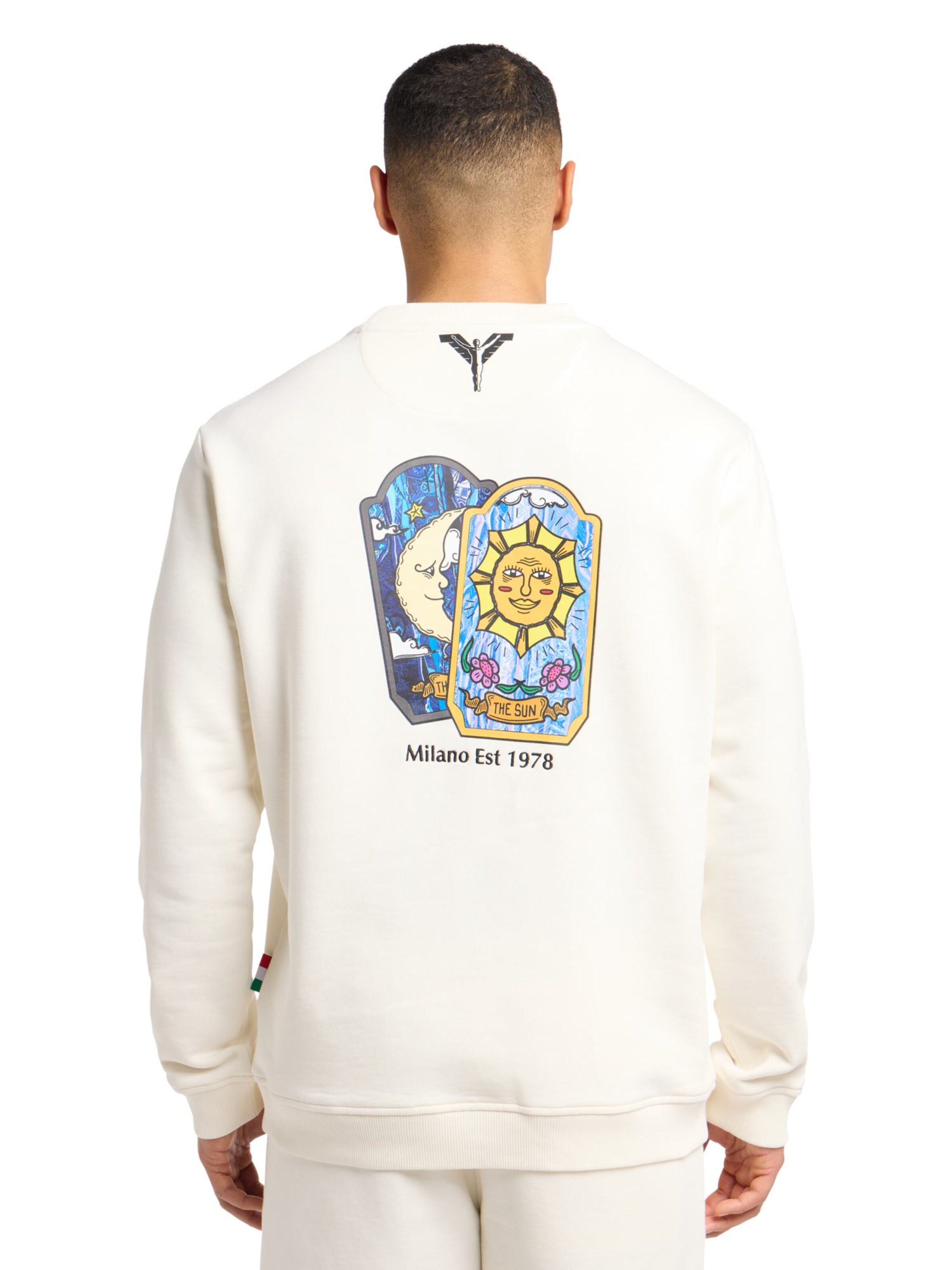 Sweat-shirt 'Eichner' Carlo Colucci en blanc