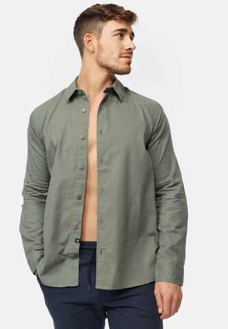 INDICODE JEANS Regular Fit Hemd in Grün