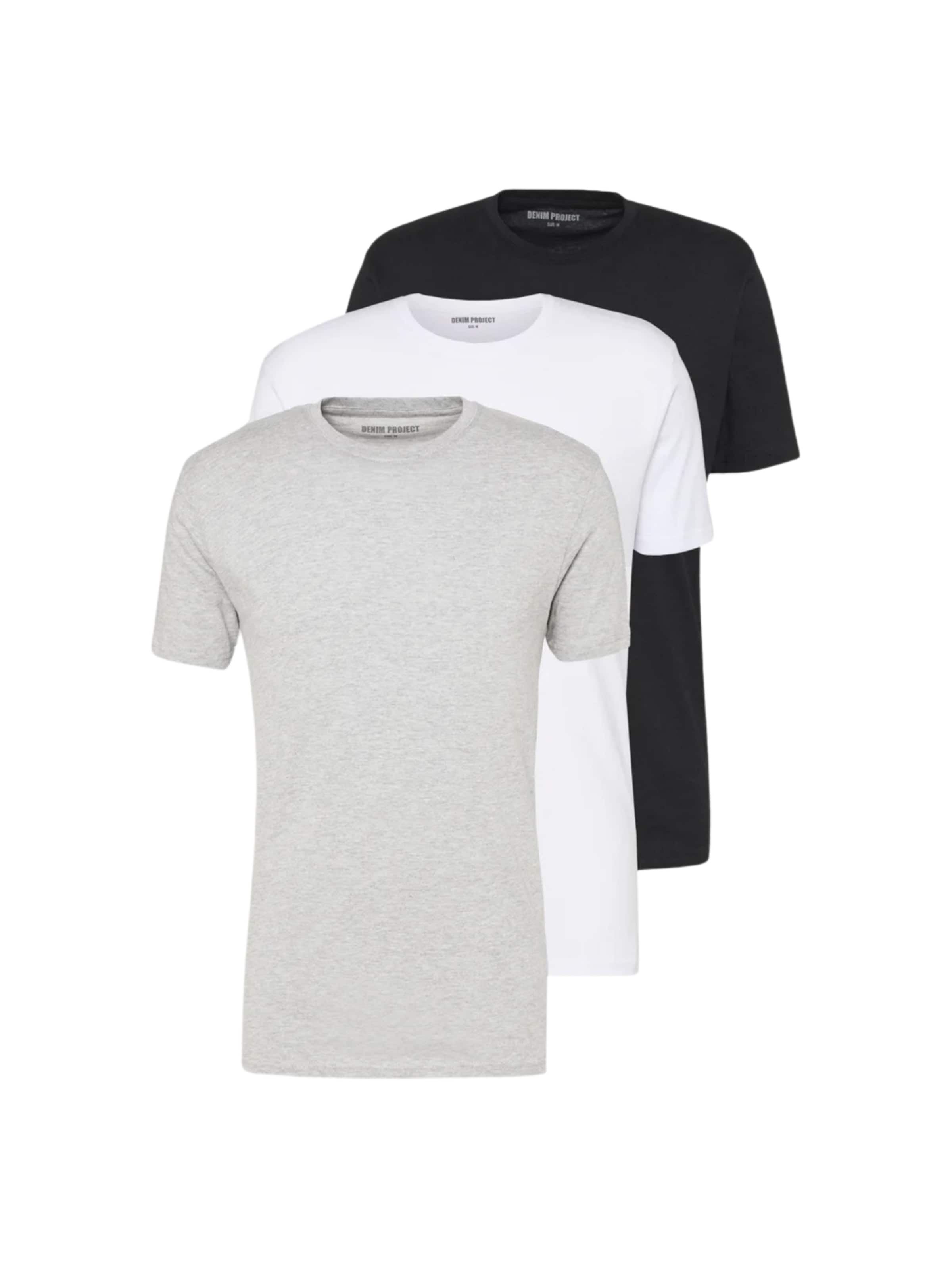 Denim Project Tričko ' DP ' – černá: přední strana