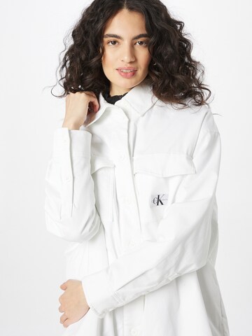 Veste mi-saison Calvin Klein Jeans en blanc