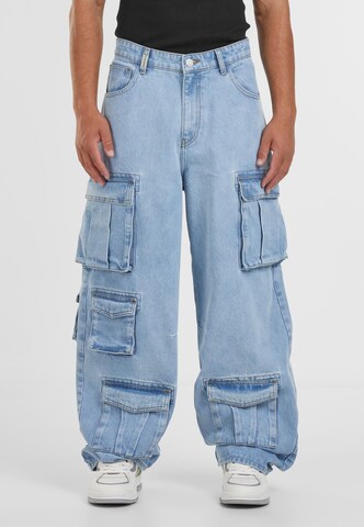 Wide Leg Jeans cargo 'Duki' 2Y Studios en bleu : devant