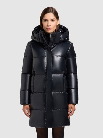 Manteau d’hiver 'Haya2 Shiny' khujo en bleu : devant