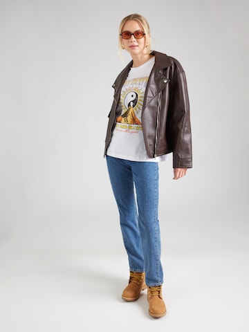 Noisy may Shirt 'NMIDA' in White