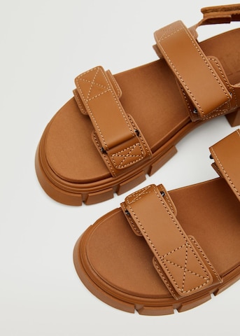 MANGO Sandal i orange