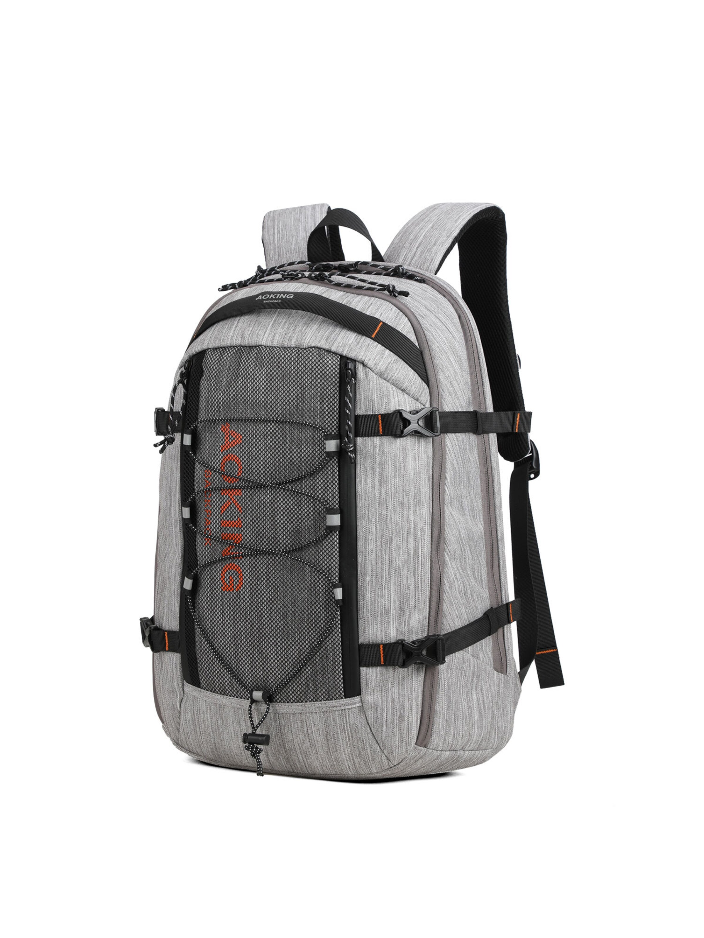 Aoking Rucksack in Grau: Vorderseite
