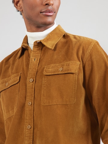 Vintage Industries Klasický střih Košile 'Brix' – hnědá