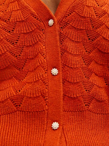 OBJECT Strickjacke 'HOPE' in Orange