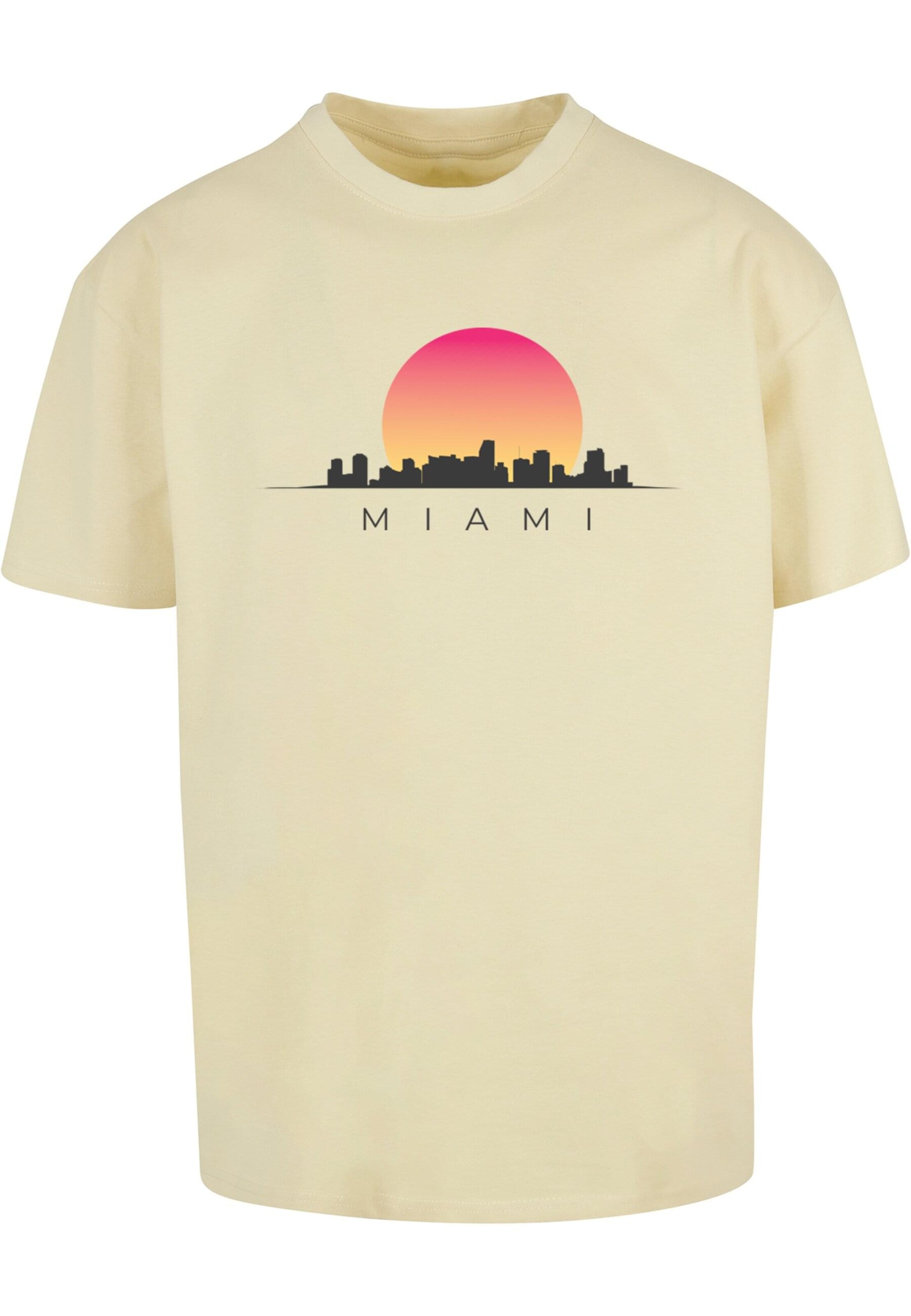 T-Shirt 'Miami' Merchcode en jaune : devant